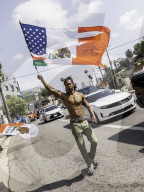Anti-ICE Dodgers Protest