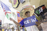Anti-ICE Dodgers Protest