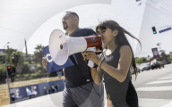 Anti-ICE Dodgers Protest