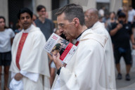 Corpus Christi Procession In Barcelona.