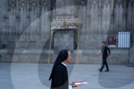 Corpus Christi Procession In Barcelona.