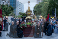 Corpus Christi Procession In Barcelona.