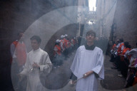 Corpus Christi Procession In Barcelona.