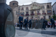 Corpus Christi Procession In Barcelona.