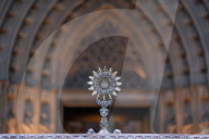 Corpus Christi Procession In Barcelona.