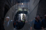 Corpus Christi Procession In Barcelona.