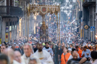 Corpus Christi Procession In Barcelona.