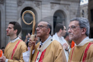 Corpus Christi Procession In Barcelona.