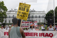 Anti-War Demonstrators Rally At White House Over US Iran Strikes