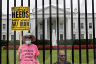 Anti-War Demonstrators Rally At White House Over US Iran Strikes