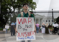 Anti-War Demonstrators Rally At White House Over US Iran Strikes
