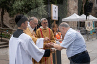 Celebration Corpus Christi Mass In Barcelona 