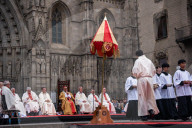 Celebration Corpus Christi Mass In Barcelona 