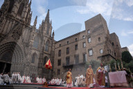 Celebration Corpus Christi Mass In Barcelona 