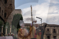 Celebration Corpus Christi Mass In Barcelona 