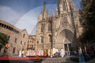 Celebration Corpus Christi Mass In Barcelona 