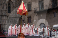 Celebration Corpus Christi Mass In Barcelona 