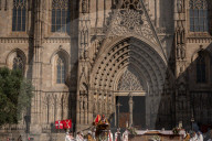 Celebration Corpus Christi Mass In Barcelona 