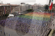 Creation The World's Largest Rainbow Flag On Pride Celebrations