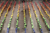 Creation The World's Largest Rainbow Flag On Pride Celebrations