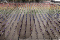 Creation The World's Largest Rainbow Flag On Pride Celebrations