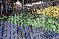 Creation The World's Largest Rainbow Flag On Pride Celebrations