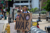 Iran War Protest In Cincinnati, OHio