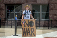Iran War Protest In Cincinnati, OHio