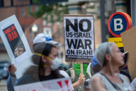 Iran War Protest In Cincinnati, OHio