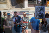 Iran War Protest In Cincinnati, OHio