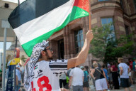 Iran War Protest In Cincinnati, OHio