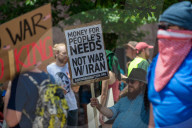 Iran War Protest In Cincinnati, OHio