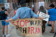 Iran War Protest In Cincinnati, OHio