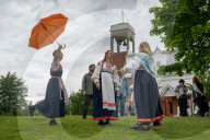 The Celebration Of The Ingrian Finns' Holiday Juhannus Took Place In The Village Of Kolbino In The Leningrad Region Of Russia