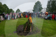 The Celebration Of The Ingrian Finns' Holiday Juhannus Took Place In The Village Of Kolbino In The Leningrad Region Of Russia
