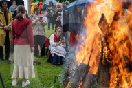The Celebration Of The Ingrian Finns' Holiday Juhannus Took Place In The Village Of Kolbino In The Leningrad Region Of Russia