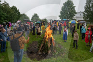 The Celebration Of The Ingrian Finns' Holiday Juhannus Took Place In The Village Of Kolbino In The Leningrad Region Of Russia