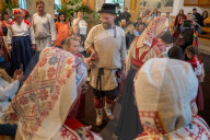The Celebration Of The Ingrian Finns' Holiday Juhannus Took Place In The Village Of Kolbino In The Leningrad Region Of Russia
