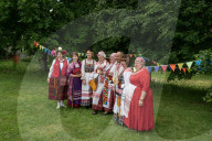 The Celebration Of The Ingrian Finns' Holiday Juhannus Took Place In The Village Of Kolbino In The Leningrad Region Of Russia