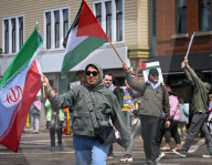 Woman With Israeli Flag Attacked During Edmonton Pro-Palestine Protest