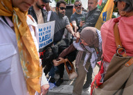 Woman With Israeli Flag Attacked During Edmonton Pro-Palestine Protest
