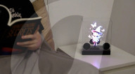 Streaming speaker displays 3D holograms