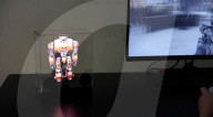 Streaming speaker displays 3D holograms