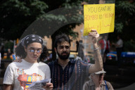 Anti-War Protesters Gather For Manhattan Rally And March Following U.S. Strikes On Iran 