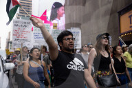 Anti-War Protesters Gather For Manhattan Rally And March Following U.S. Strikes On Iran 