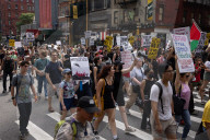 Anti-War Protesters Gather For Manhattan Rally And March Following U.S. Strikes On Iran 