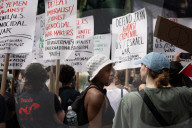 Anti-War Protesters Gather For Manhattan Rally And March Following U.S. Strikes On Iran 