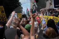 Anti-War Protesters Gather For Manhattan Rally And March Following U.S. Strikes On Iran 