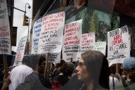 Anti-War Protesters Gather For Manhattan Rally And March Following U.S. Strikes On Iran 