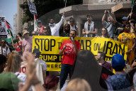 Anti-War Protesters Gather For Manhattan Rally And March Following U.S. Strikes On Iran 